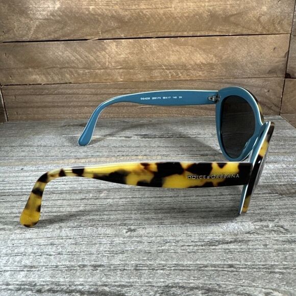 DOLCE & GABBANA DG 4239 2891/173 56 17 140 3N Brown Red Sunglasses Frames Only - Picture 4 of 7